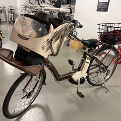 電動自転車　ブリヂストン　チャイルドシート付　カゴあり