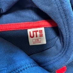 【無料】鈴鹿10 ユニクロUTスヌーピー柄ロングスウェットパーカー110cmの画像