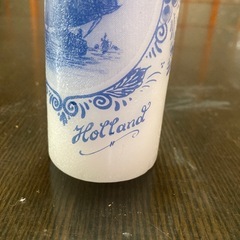 【新品未使用】オランダ製キャンドル　ブループリント　蝋燭　大きめの画像