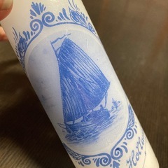 【新品未使用】オランダ製キャンドル　ブループリント　蝋燭　大きめの画像