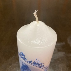 【新品未使用】オランダ製キャンドル　ブループリント　蝋燭　大きめの画像
