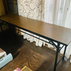 【決まりました❗️✨】折りたたみ長テーブルの画像