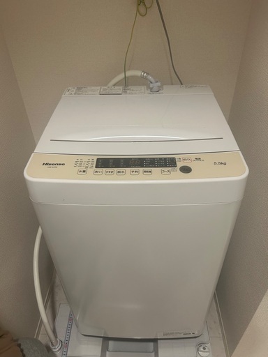 Hisense 5.5kg 洗濯機　説明書あり