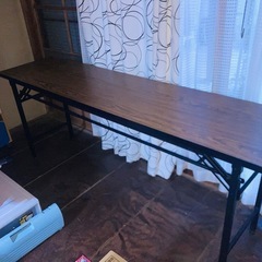 【決まりました❗️✨】折りたたみ長テーブルの画像