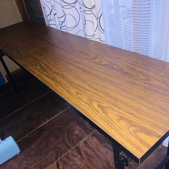 【決まりました❗️✨】折りたたみ長テーブルの画像