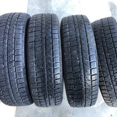 冬タイヤ ★ 155/65R13 ★ バリ山4本組 ★ PCD100と114.3のマルチホイール付き ★ 軽自動車 コンパクトカー用の画像