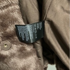 美品　H&M エコファーコート　ブラウン　一度のみ着用　L　の画像
