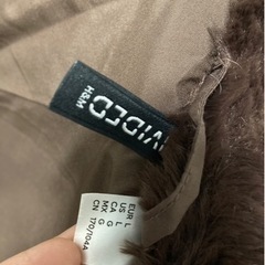 美品　H&M エコファーコート　ブラウン　一度のみ着用　L　の画像