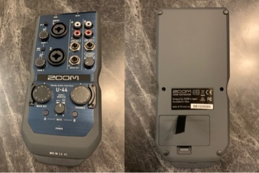【美品中古】大人気 Zoom U-44チャンネルのポータブルオーディオインターフェース