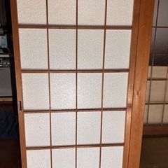 1枚◆レトロな味わいの両面襖◆古建具 ふすま 引き戸 サッシ 古...