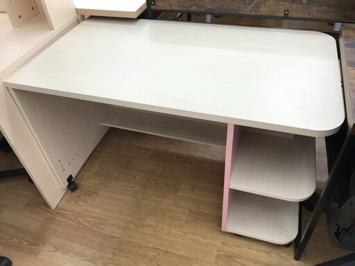 ★ジモティ割あり★  学習机 ピンク/ナチュラル H68×W110×D60 クリーニング済み KJ7263