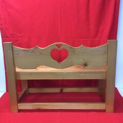 木製キッズベンチ　USEDの画像