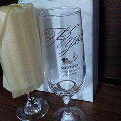 新品★サントリービアグラスペアで！日本製★贈り物にも！の画像