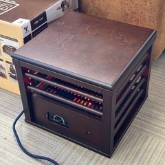 【超美品‼️】山善 2020年製 パーソナルminiこたつ 1人用コタツ 木目調ダークブラウン♪の画像