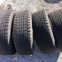 冬タイヤ ★ 215/65R16 ★ バリ山4本組 ★ マルチホイール付き ★ セレナ ヴォクシー等用PCD114.3アルミの画像