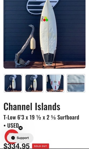 サーフボードchannel island 