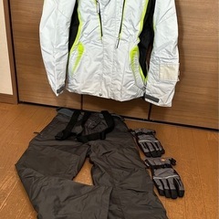 スキーウェア 上下グローブセット
