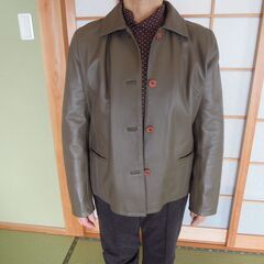 使用少ない綺麗なレザージャケット　Ｌ、フリー