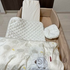 ファルスカ　ひつじ柄 ベビー用寝具一式の画像