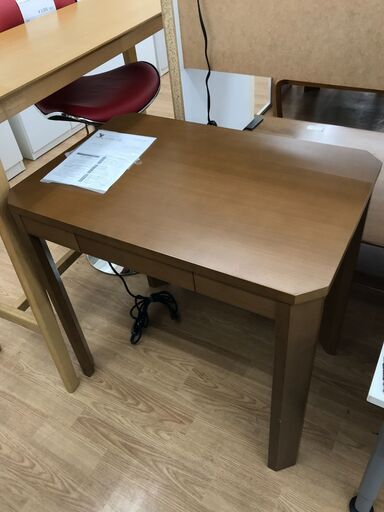 ★ジモティ割あり★  デスクコタツ ブラウン H71×W75×D50 クリーニング済み KJ7275