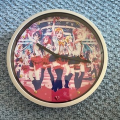 ラブライブ アニメキャラクター掛け時計 ピンク値下げしました