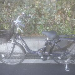 電動24インチ　税別￥63.455　新基準ヤマハ　With　　大容量良品12.8Ah　電動自転車　３ヶ月保証　ネイビー1210の画像
