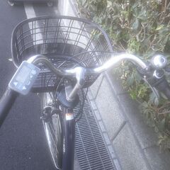 電動24インチ　税別￥63.455　新基準ヤマハ　With　　大容量良品12.8Ah　電動自転車　３ヶ月保証　ネイビー1210の画像