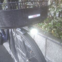 電動24インチ　税別￥63.455　新基準ヤマハ　With　　大容量良品12.8Ah　電動自転車　３ヶ月保証　ネイビー1210の画像
