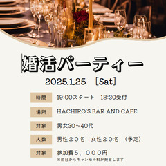 1/25(土)合同婚活パーティ