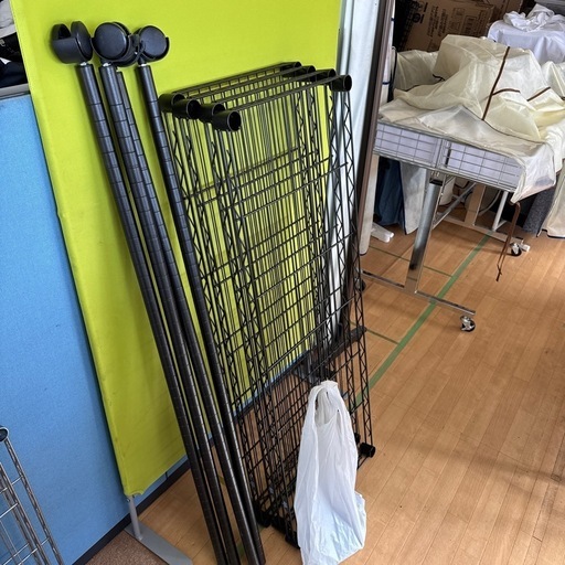 ルミナスラック　5段　ルミナスノワール　ブラック　横111センチ奥行き41センチ高さ125.5センチ　中古
