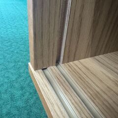 【愛品館八千代店】無印良品　木製キャビネット　オーク材の画像