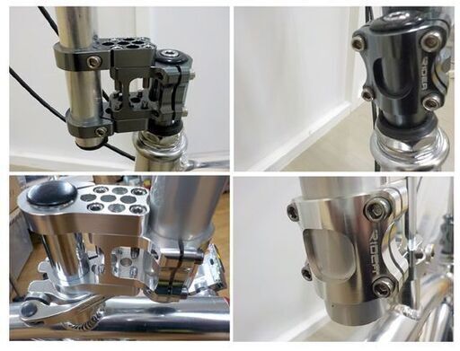 DIBAR製 自転車 ミニバイク タイヤサイズ10インチ カスタム仕様 前後ディスクブレーキ 変速付き シルバー×レッド MINIBIKE 西岡店