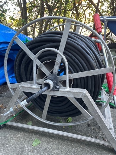 動噴ホース、アルミホース巻き