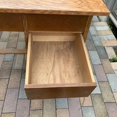 昭和レトロ　片袖机 古家具 勉強机 文机 ワークデスク アンティークの画像