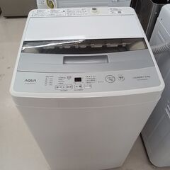 ★ジモティ割あり★ AQUA 洗濯機 AQW-S50HBK 5.0kg 20年製 動作確認／クリーニング済み TC6419