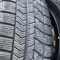 ブリヂストン 155/65R14 軽サイズ スタッドレス VRX 鉄ホイール付き4