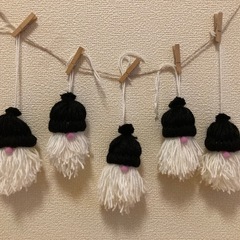 クリスマスオーナメント　トムテ5つセットの画像