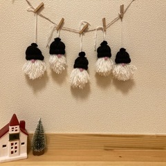 クリスマスオーナメント　トムテ5つセット