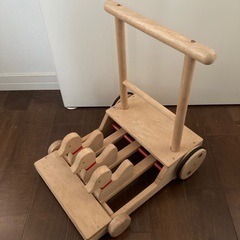 日本製　木製手押し車　コイデ社