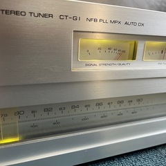 YAMAHA NSシリーズ ナチュラルサラウンド ステレオ チューナー CT-G1 FM/AMラジオ 受信確認済 ヤマハ 中古品 ③の画像