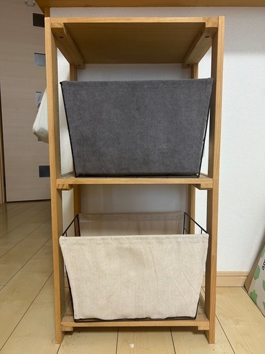 2段収納棚\u0026収納ボックス