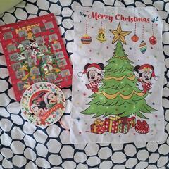 クリスマスタペストリー ミッキー&ミニー