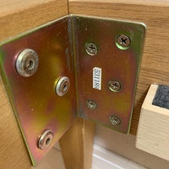 無印良品　タモ材　ベッドフレーム　ダブルの画像