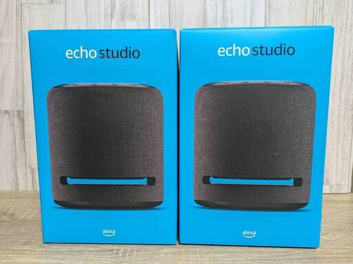 【総額7万のスピーカーセット】Echo Studio 2台/スピーカークランプスタンド/接続用オーディオケーブル