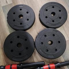 HillStone ダンベル バーベル 1.25kg/1.5kg/2.0kg ブラックの画像