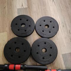 HillStone ダンベル バーベル 1.25kg/1.5kg/2.0kg ブラックの画像