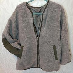 【ボア ブルゾン】ゆったり　切り替えカワイイ 