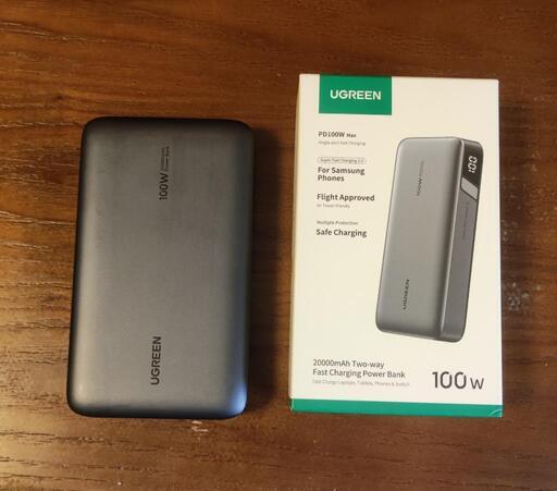 UGREEN モバイルバッテリー 100w 20000mAh