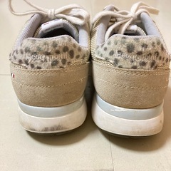 Le Coq Sportif ベージュ スニーカー　24.5cmの画像