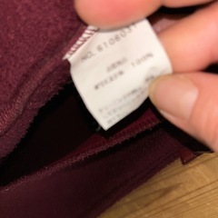 ナイスクラップワインレッド色フリースコート の画像